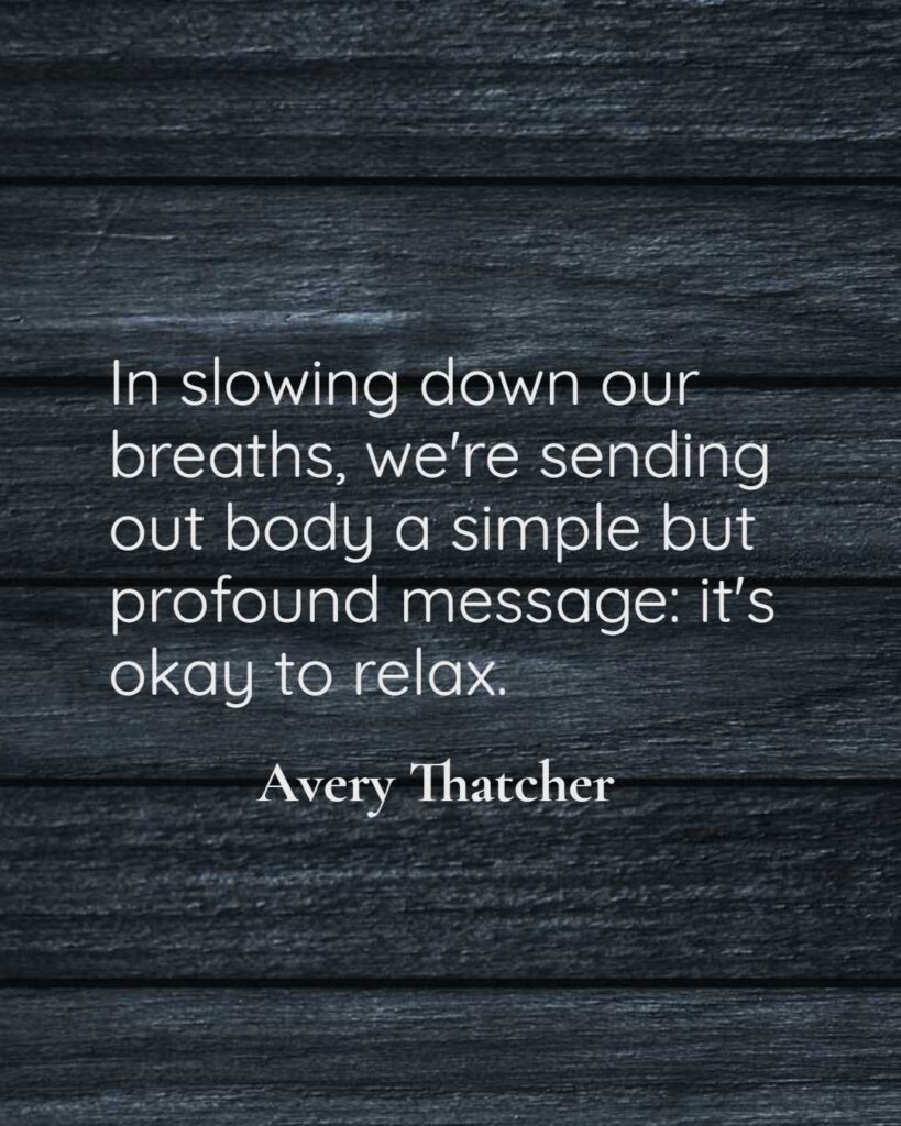 In slowing down our breaths, we're sending out body a simple but profound message: it's okay to relax. 5 Breathing Techniques For Stress Relief