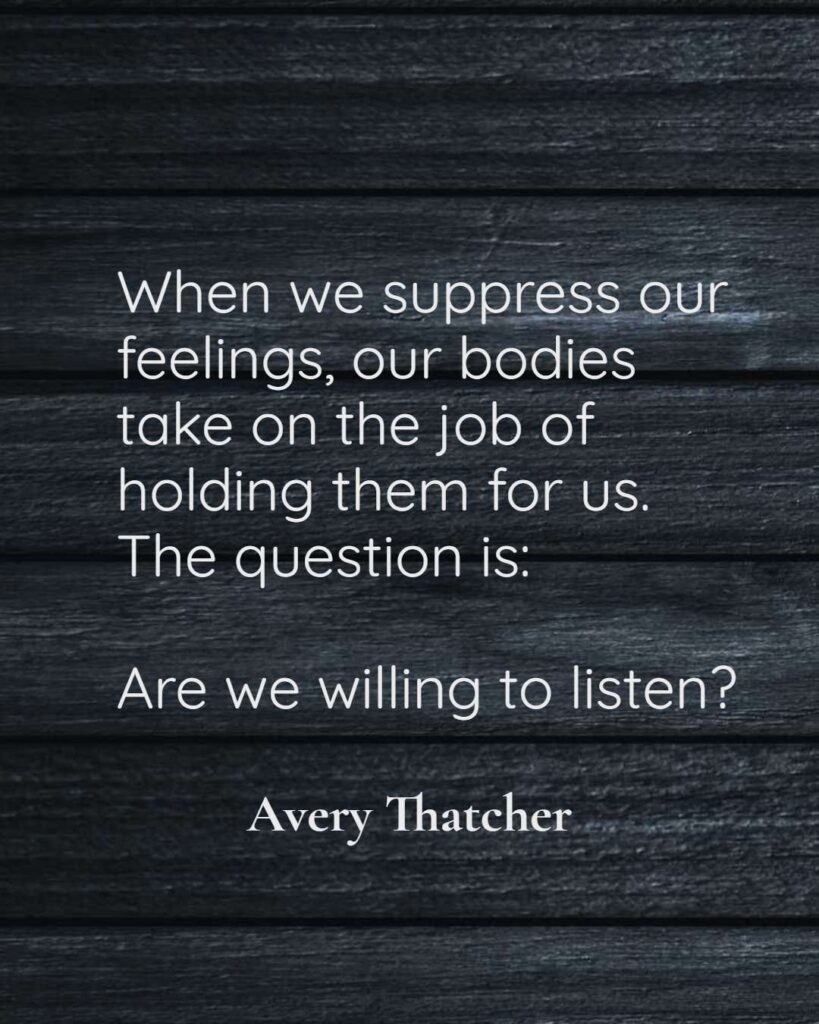 When we suppress our feelings, our bodies take on the job of holding them for us. Body Mapping for Emotional Awareness
